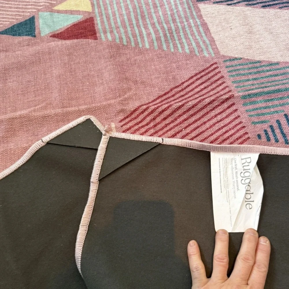 Ruggable Geometric Pattern 4x6 - Rug Only - Picture 3 of 5